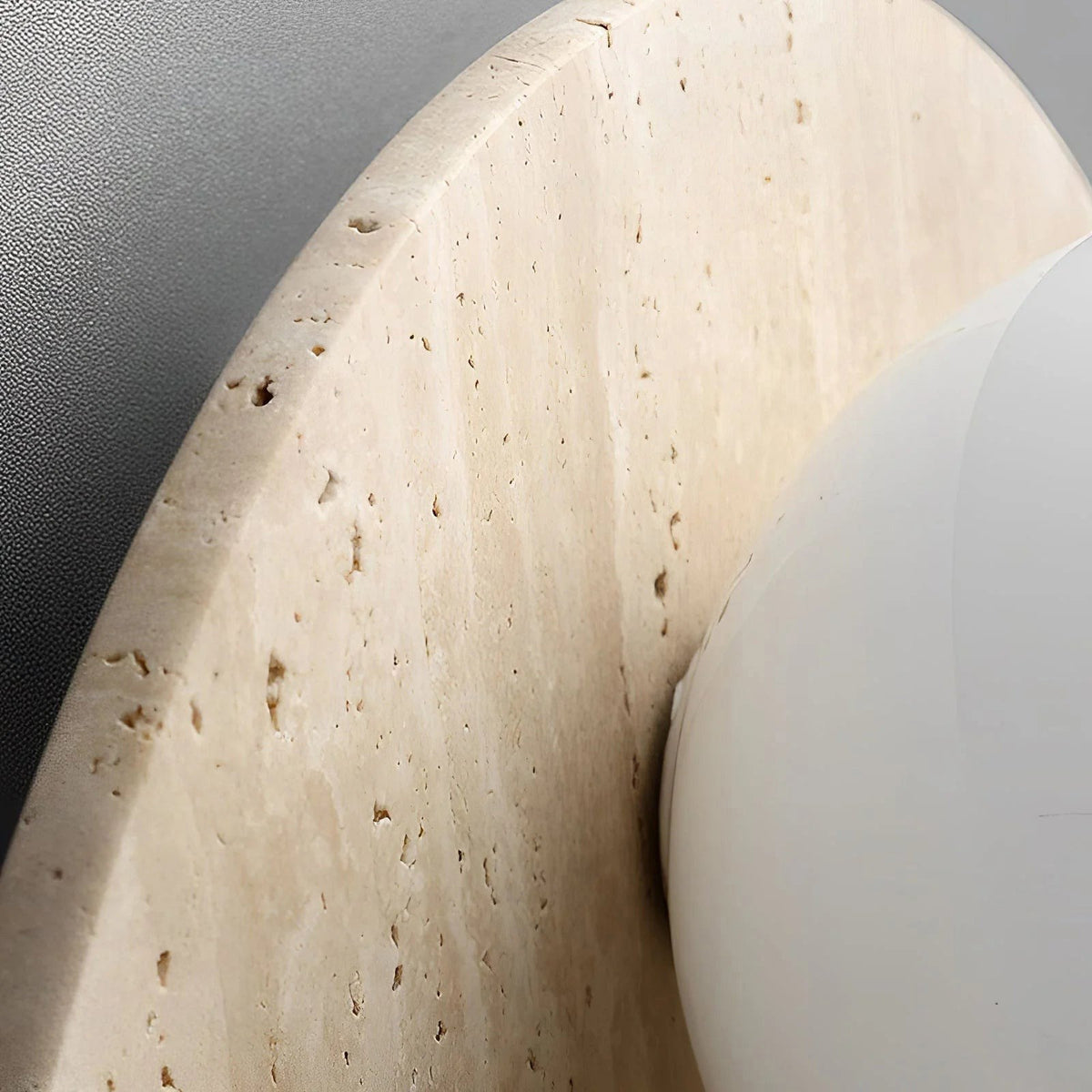 Alcareth Applique Murale Minimaliste Travertin Wabi - Neutralighting