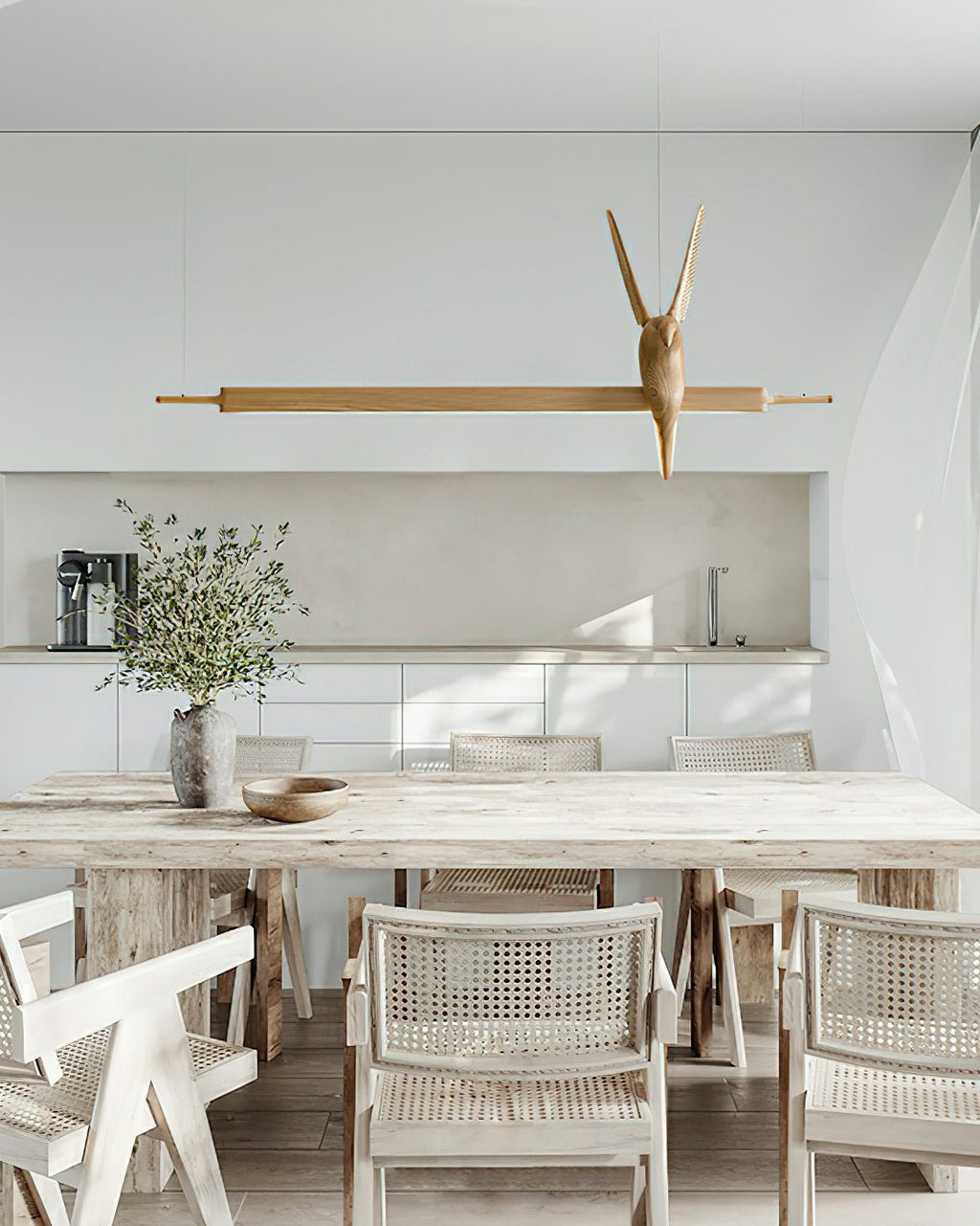 Varinisra Sculptural Oak Pendant Light - Neutralighting