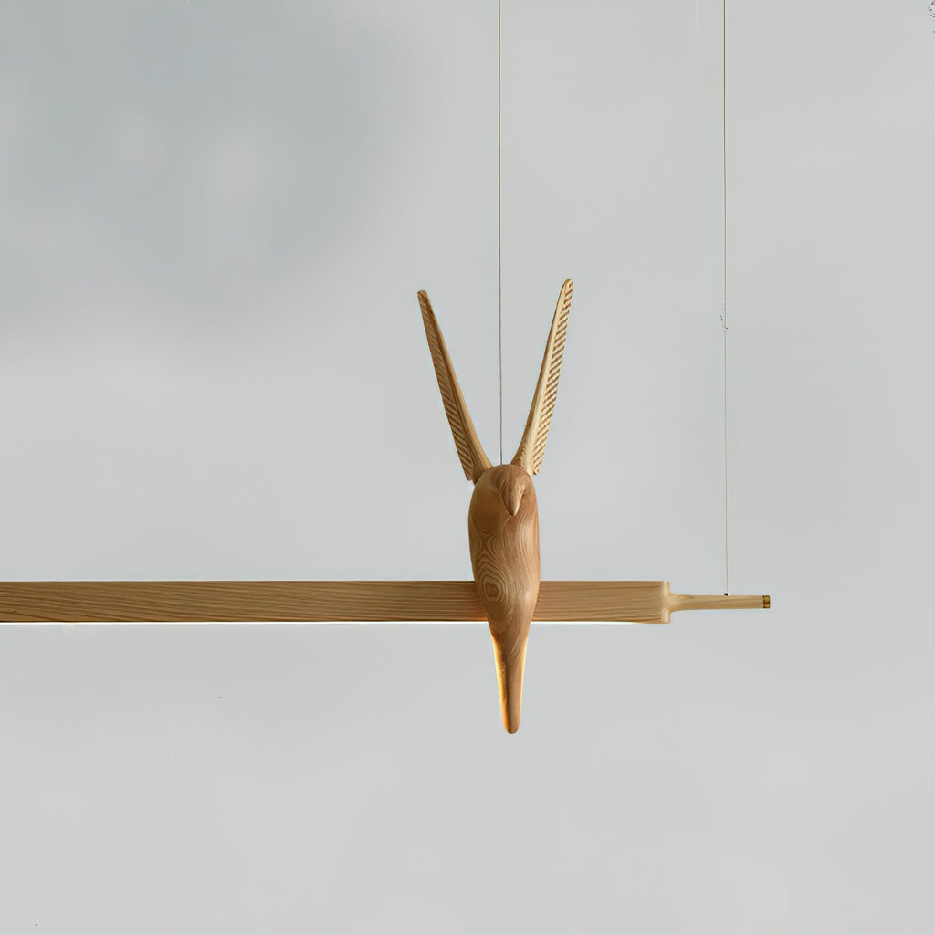 Varinisra Sculptural Oak Pendant Light - Neutralighting