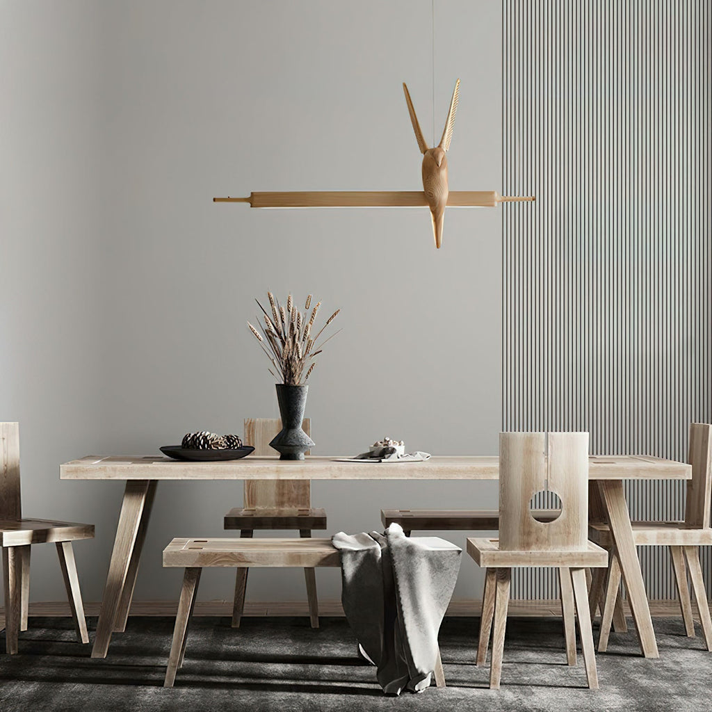 Varinisra Sculptural Oak Pendant Light - Neutralighting