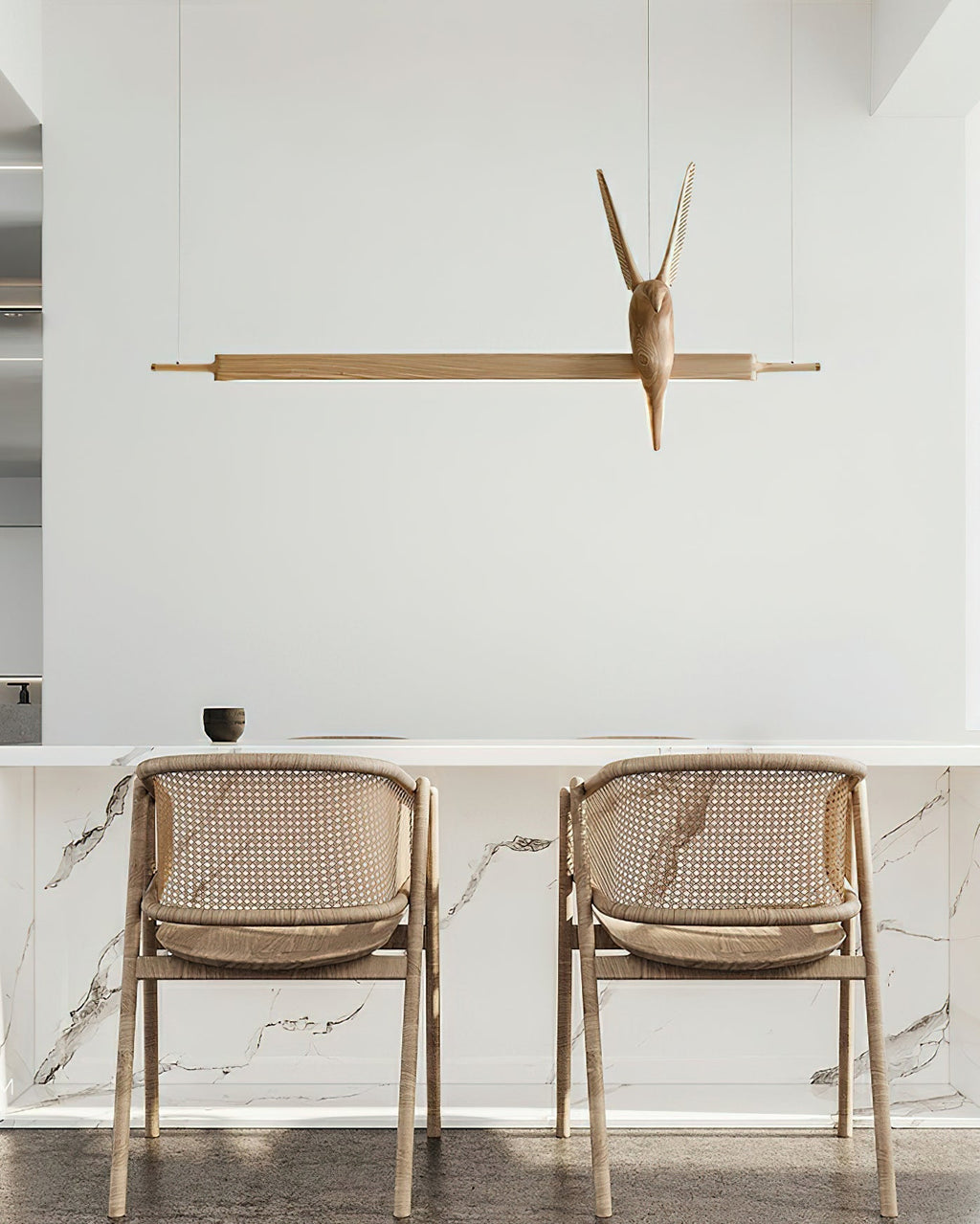 Varinisra Sculptural Oak Pendant Light - Neutralighting