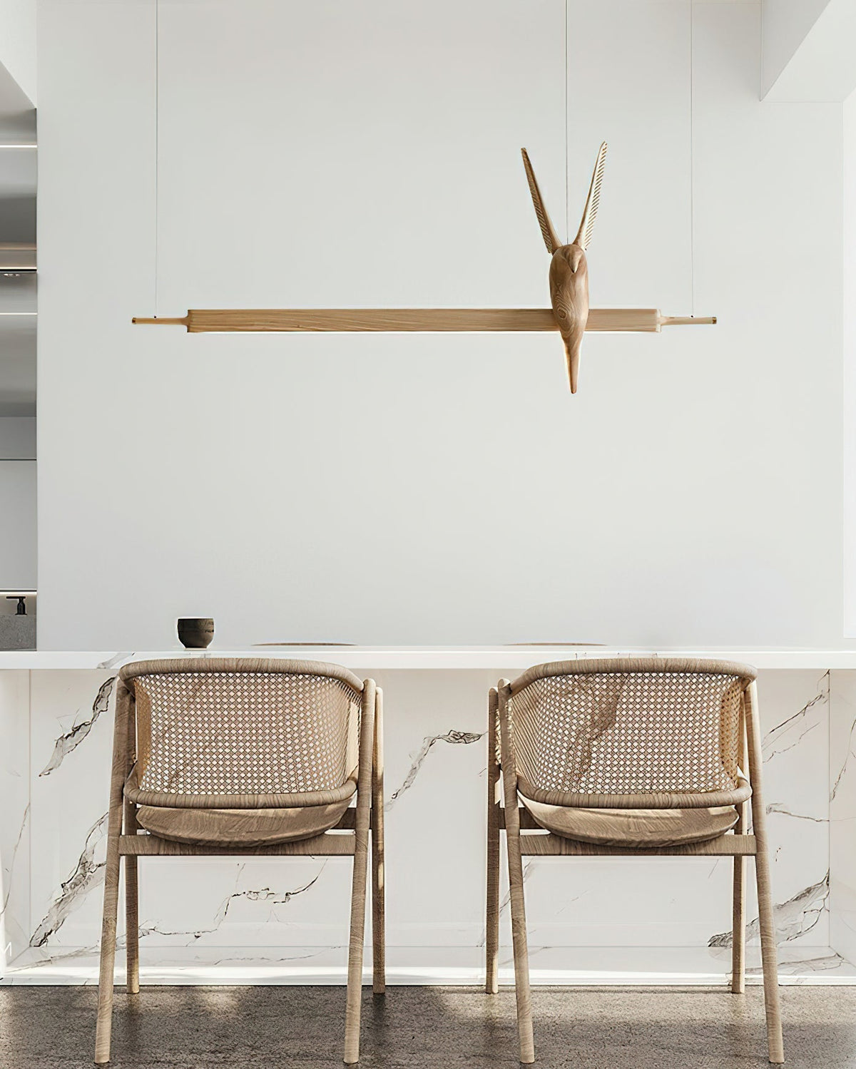 Varinisra Sculptural Oak Pendant Light - Neutralighting