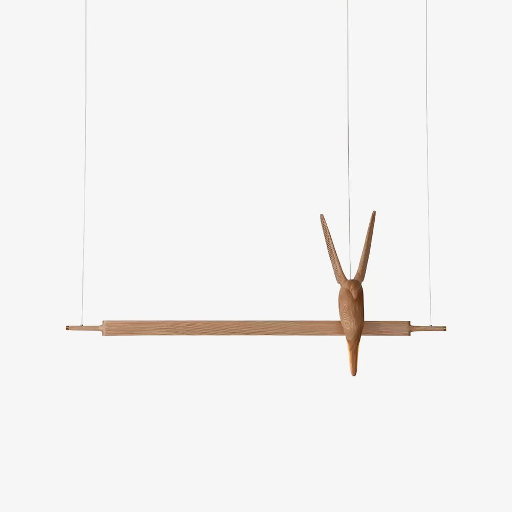 Varinisra Sculptural Oak Pendant Light - Neutralighting