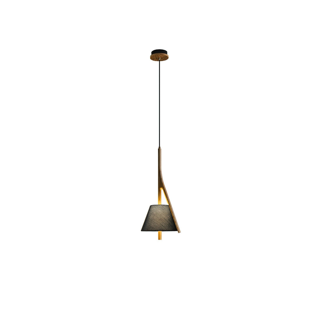 Zovenarae Triangulaire Bois Pendentif Lumière - Neutralighting