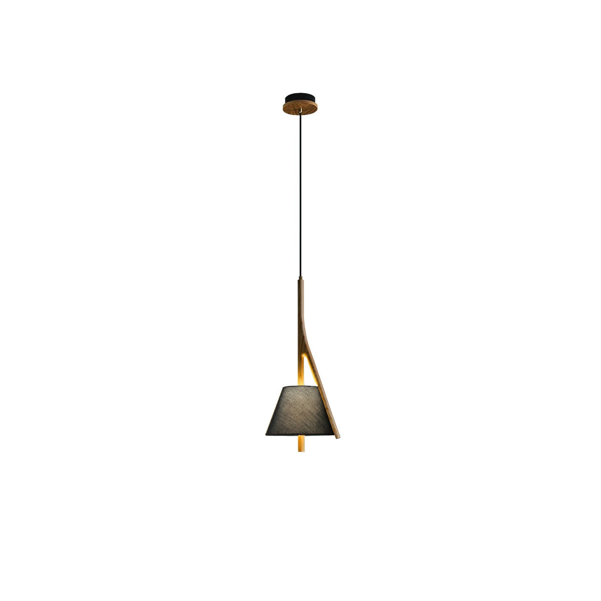Zovenarae Triangulaire Bois Pendentif Lumière - Neutralighting
