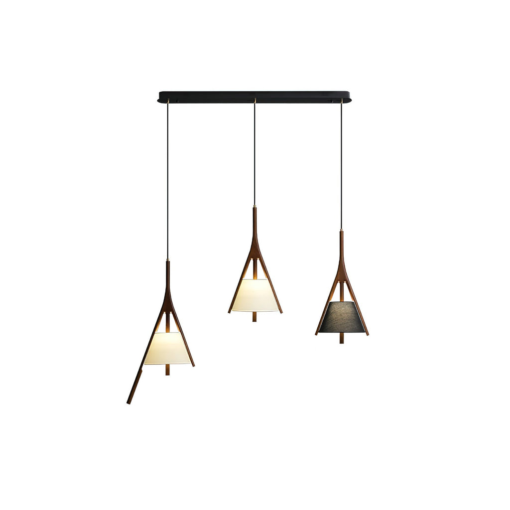 Zovenarae Triangulaire Bois Pendentif Lumière - Neutralighting