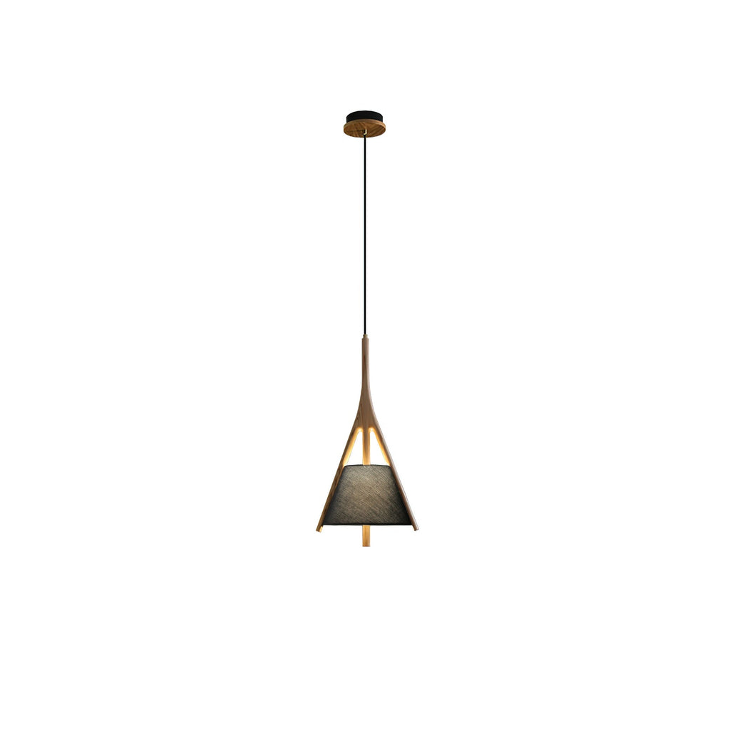 Zovenarae Triangulaire Bois Pendentif Lumière - Neutralighting
