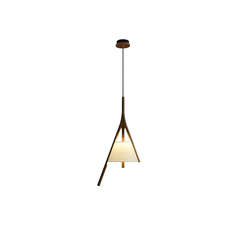 Zovenarae Triangulaire Bois Pendentif Lumière - Neutralighting