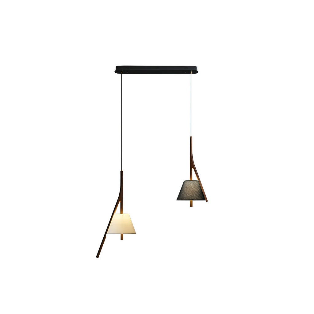Zovenarae Triangulaire Bois Pendentif Lumière - Neutralighting