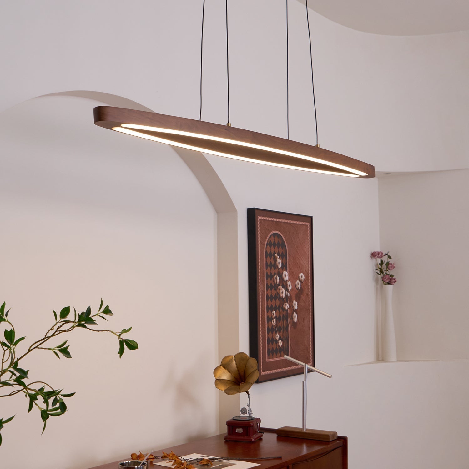 Zentan Lampe suspendue minimaliste en bois - Neutralighting