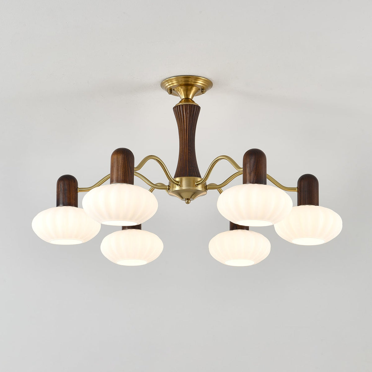 Aurora Lustre Noyer Embrassement Blanc Finition - Neutralighting