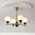 Lustra Chandelier Boules en Verre et Noyer - Neutralighting