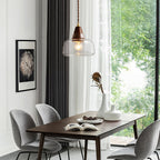 Noyer Lampe à Suspension en Verre - Neutralighting