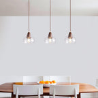 Noyer Lampe à Suspension en Verre - Neutralighting