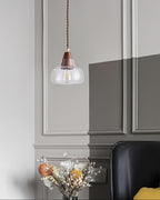 Noyer Lampe à Suspension en Verre - Neutralighting
