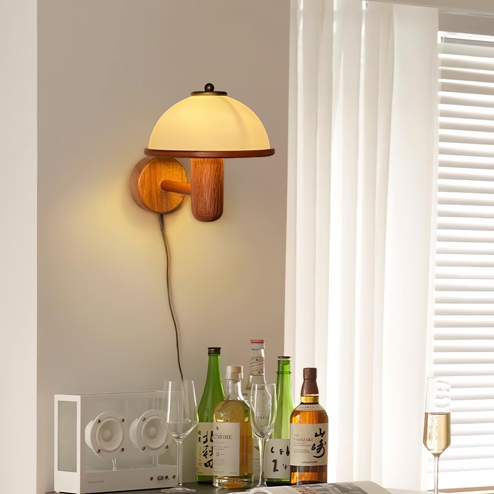 Lustra Wall Lamp Mushroom Wood - Neutralighting