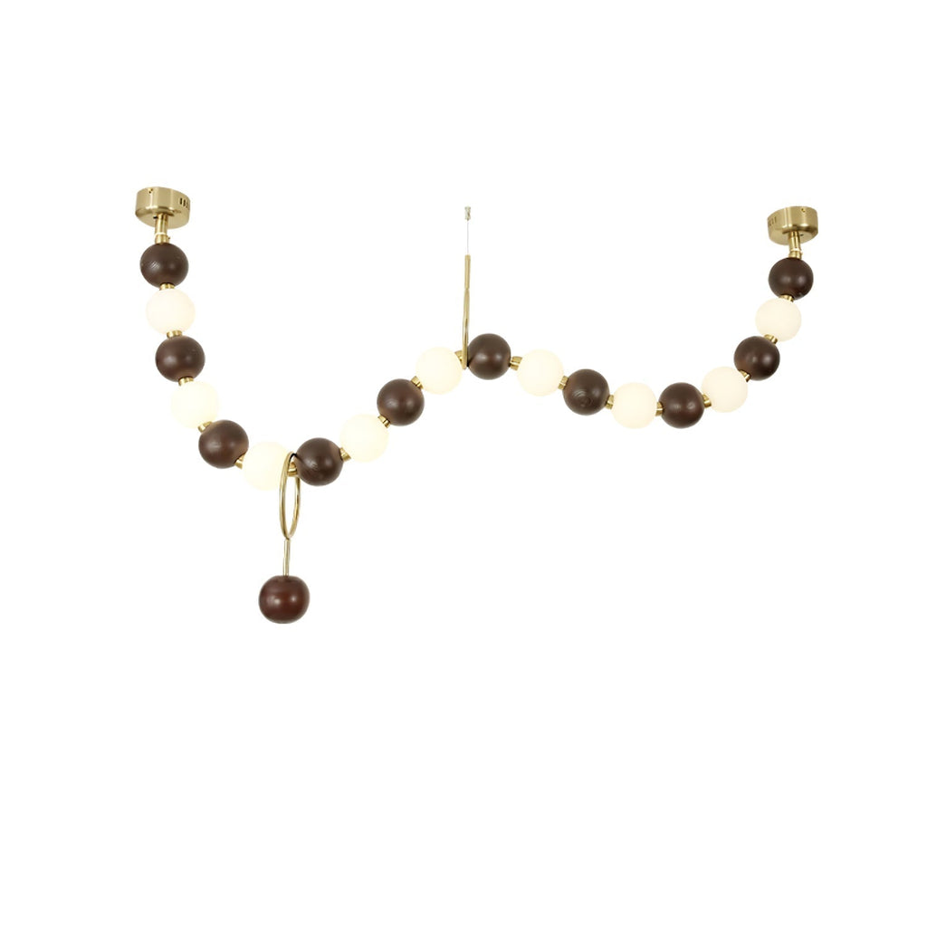 Aurora Lustre Noyer Perle Collier - Neutralighting