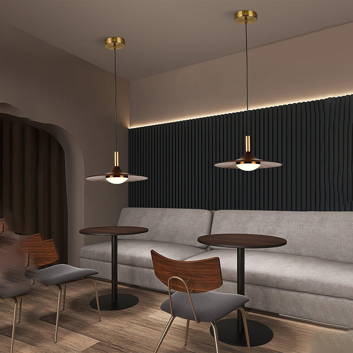 Blythe Suspension moderne en bois - Neutralighting
