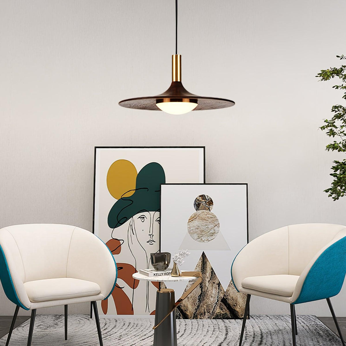 Blythe Suspension moderne en bois - Neutralighting