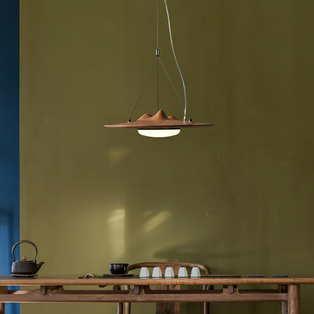 Vathea Premium Nordic Art Bois Pendentif Lampe - Neutralighting