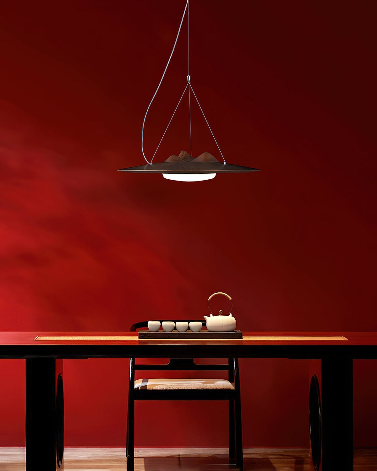 Vathea Premium Nordic Art Bois Pendentif Lampe - Neutralighting