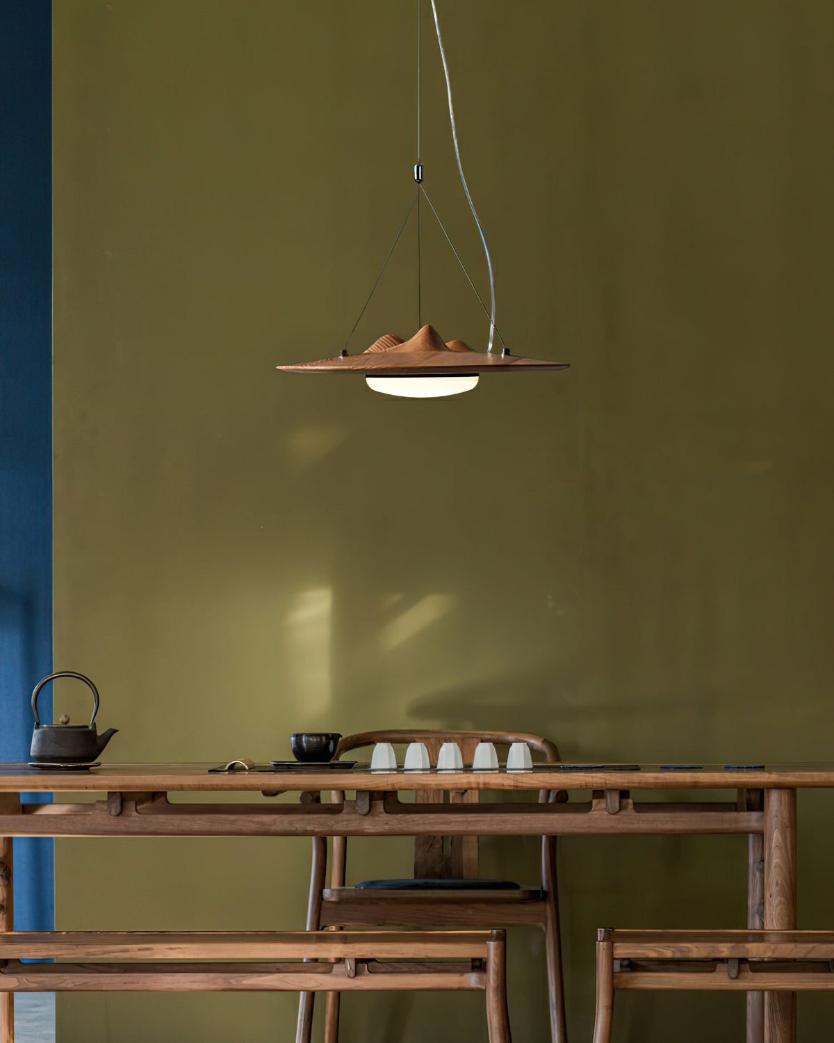 Vathea Premium Nordic Art Bois Pendentif Lampe - Neutralighting