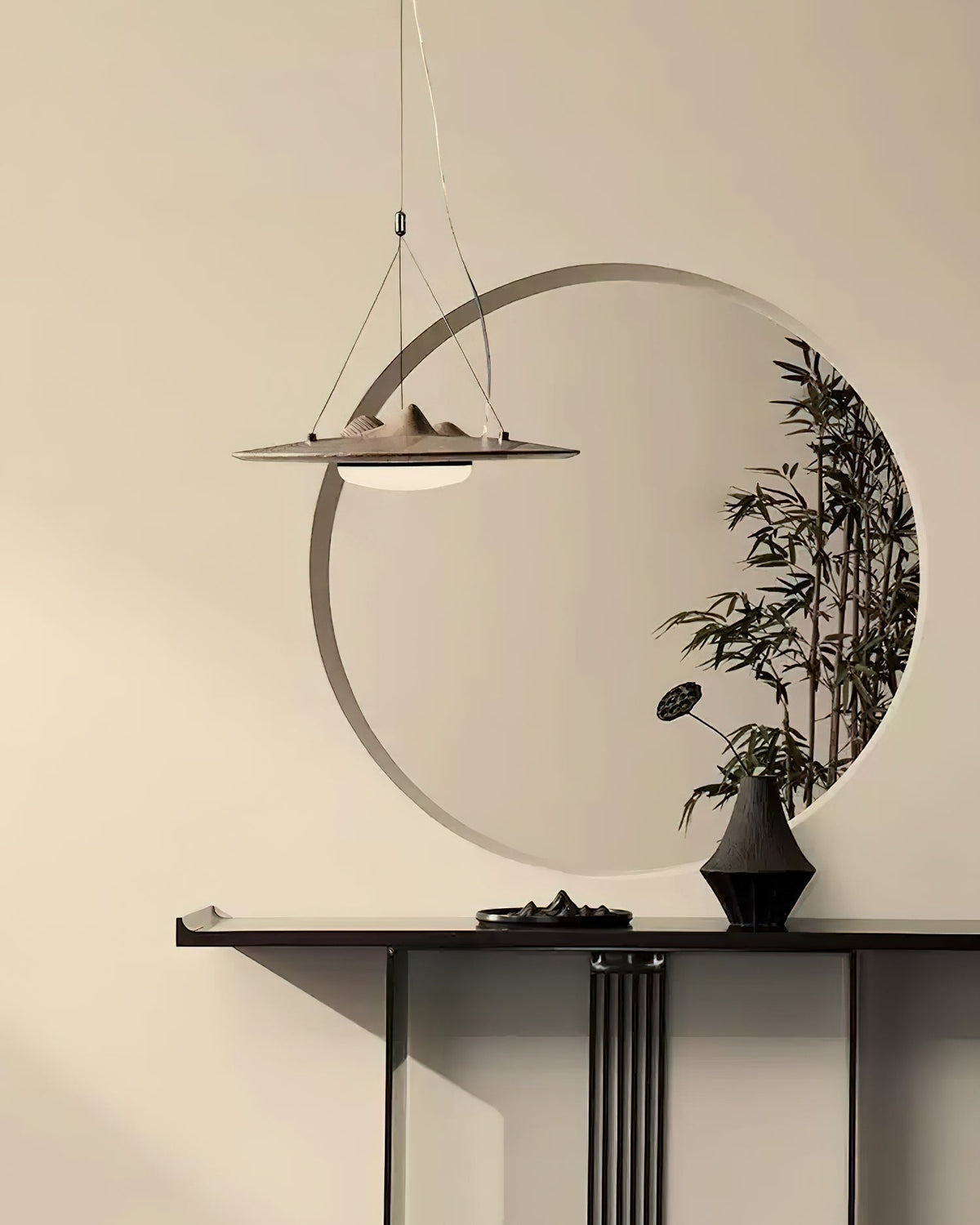Vathea Premium Nordic Art Bois Pendentif Lampe - Neutralighting