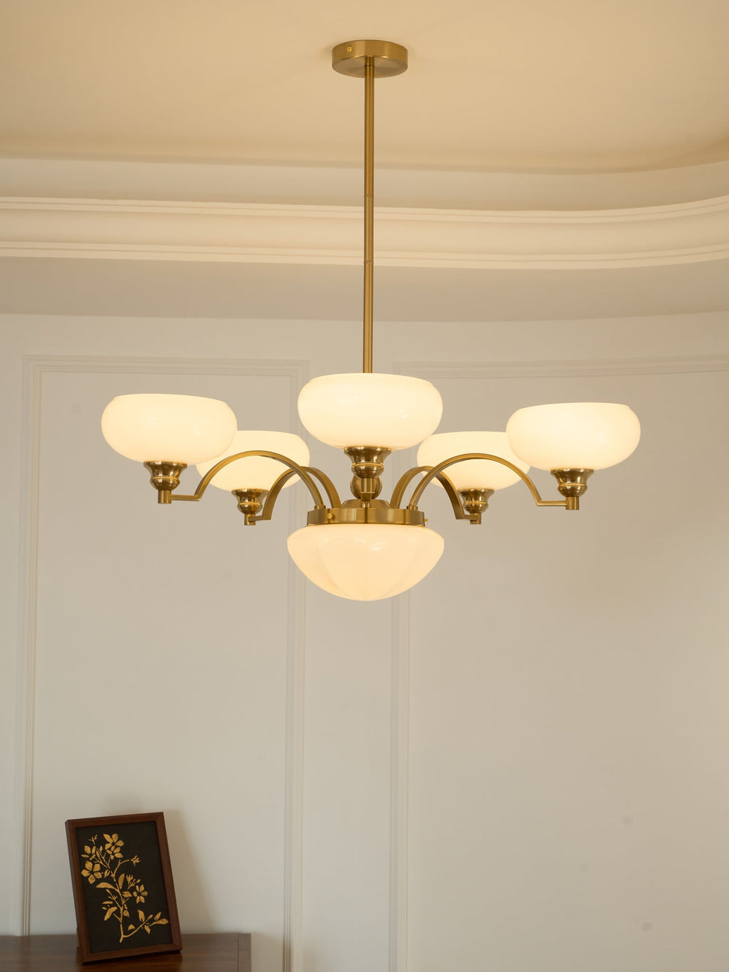 Lustra Lustre Warre Nickel Satiné Verre Fer - Neutralighting