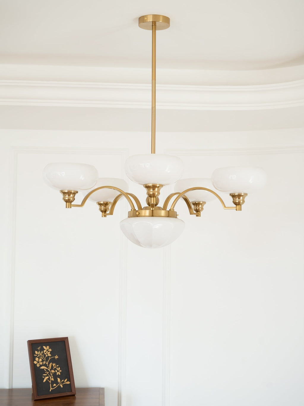Lustra Lustre Warre Nickel Satiné Verre Fer - Neutralighting
