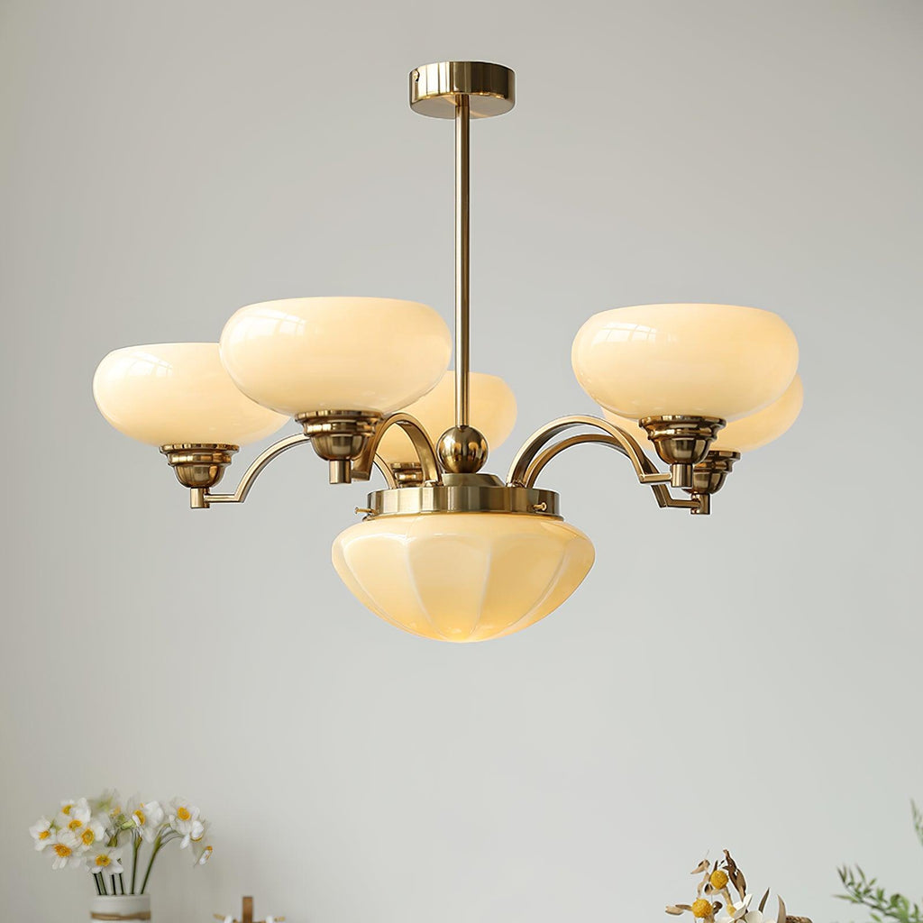 Lustra Lustre Warre Nickel Satiné Verre Fer - Neutralighting