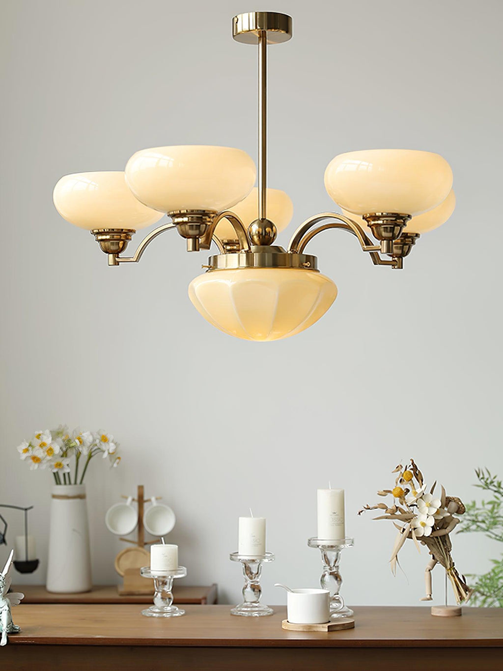 Lustra Lustre Warre Nickel Satiné Verre Fer - Neutralighting