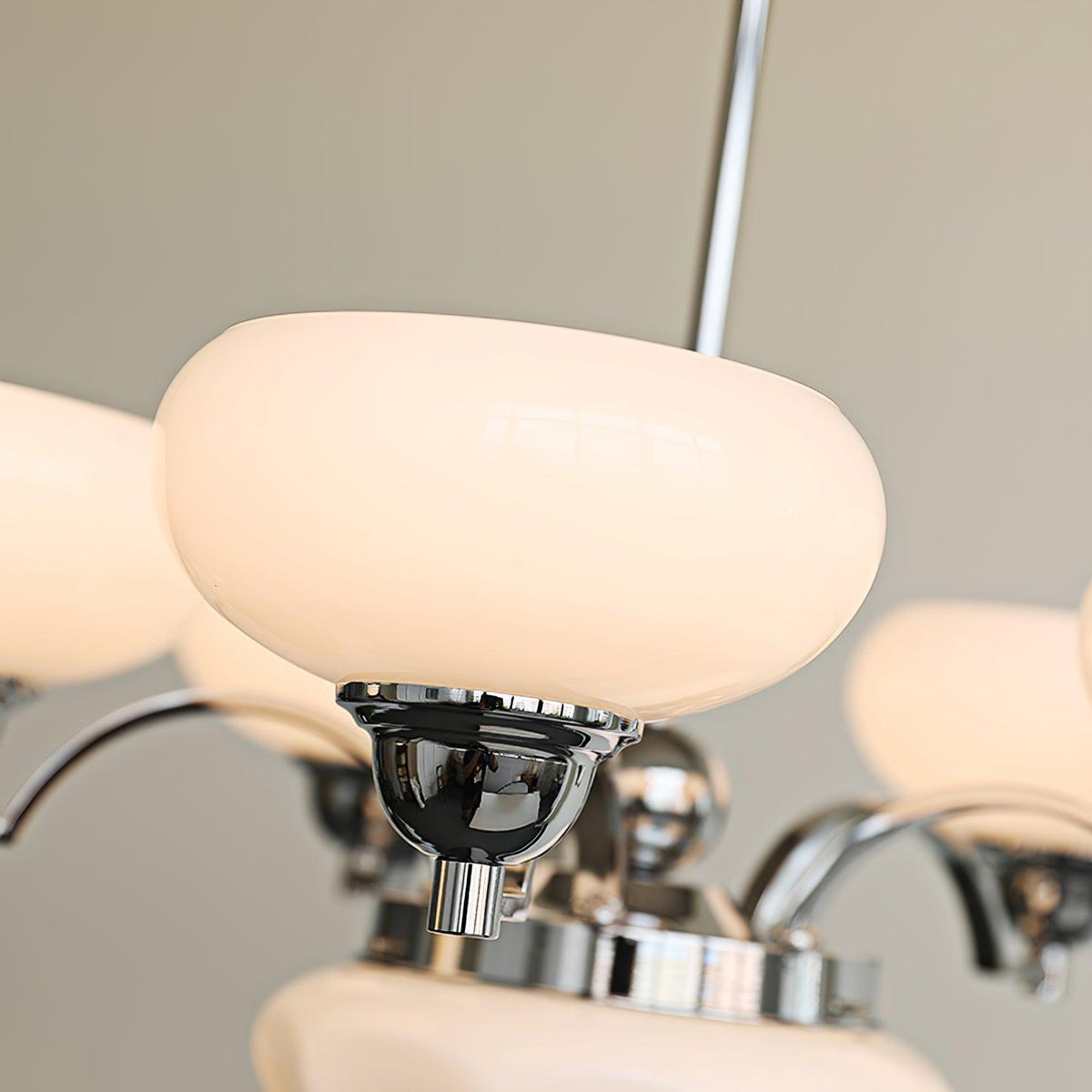 Lustra Lustre Warre Nickel Satiné Verre Fer - Neutralighting