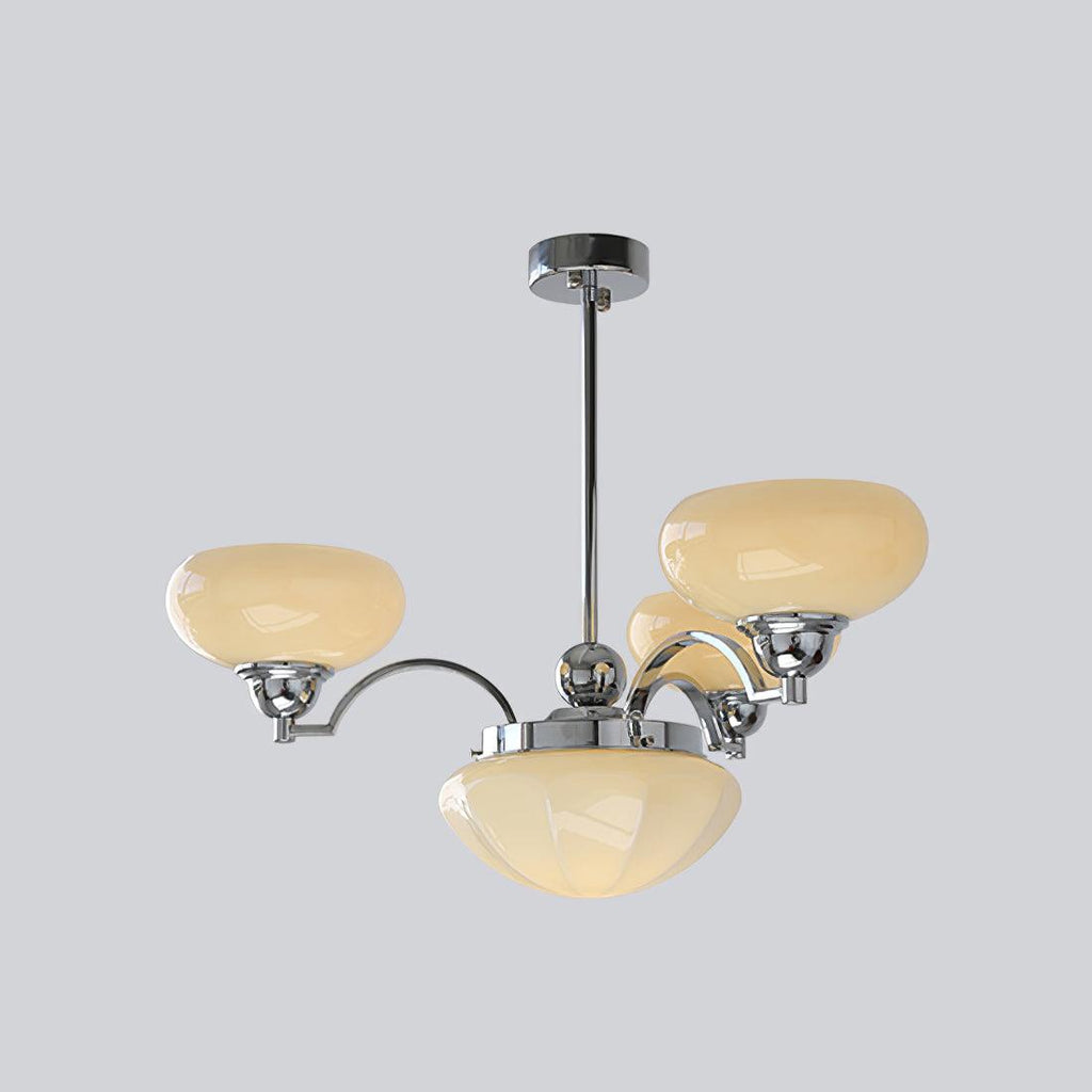 Lustra Lustre Warre Nickel Satiné Verre Fer - Neutralighting