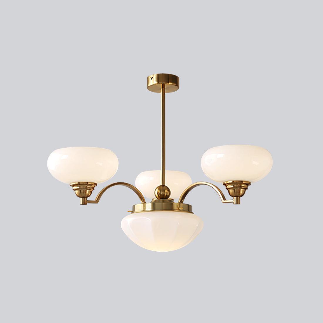 Lustra Lustre Warre Nickel Satiné Verre Fer - Neutralighting