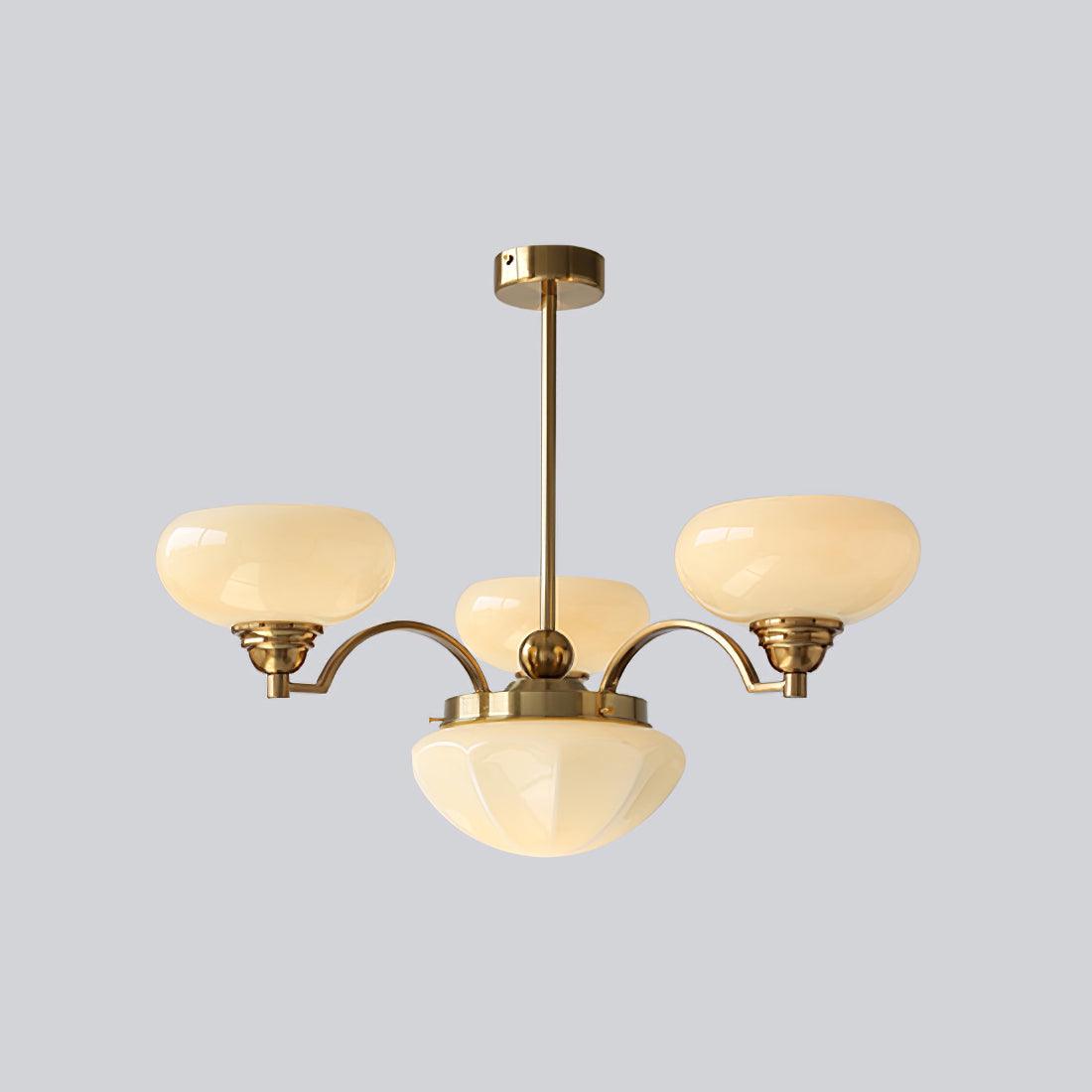 Lustra Lustre Warre Nickel Satiné Verre Fer - Neutralighting