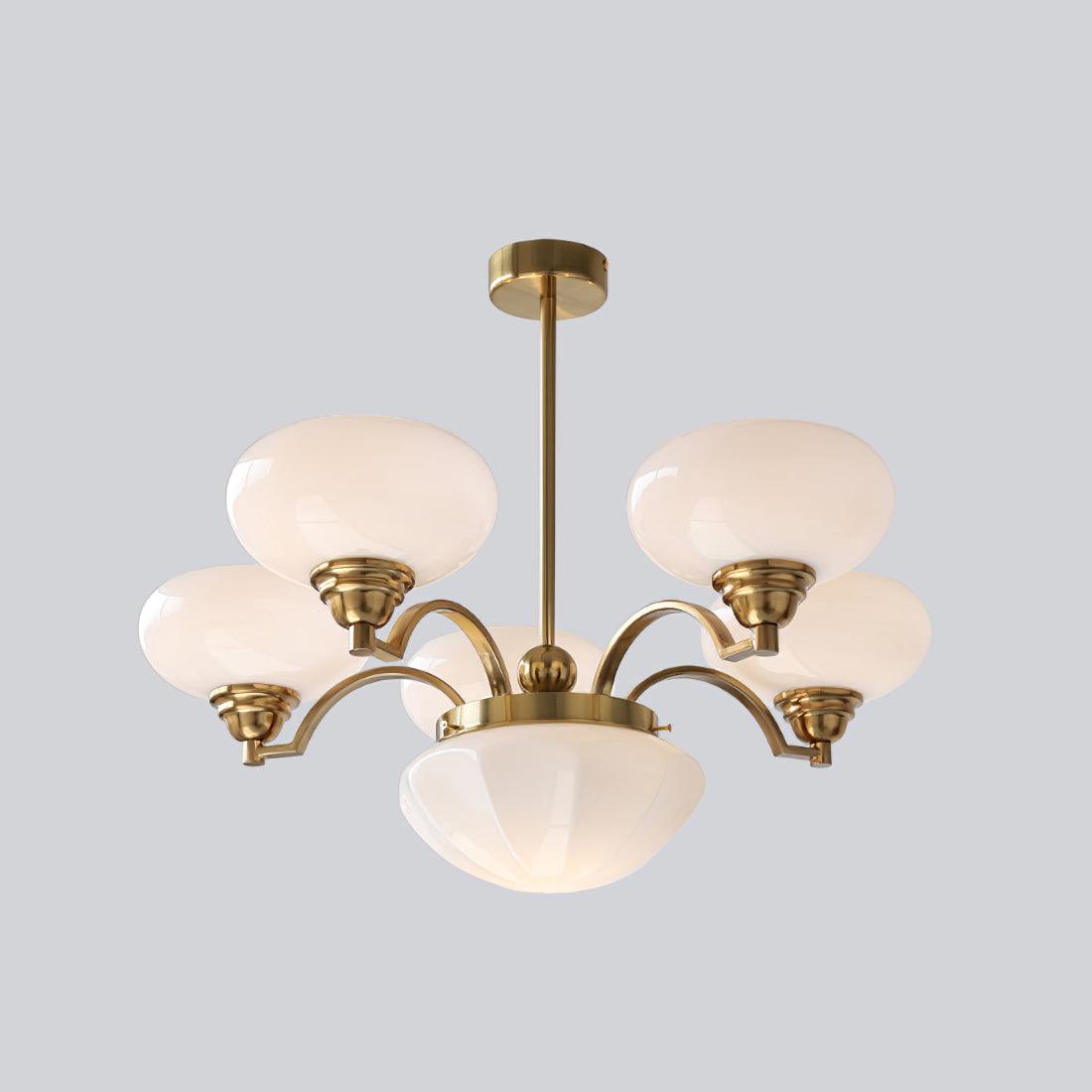 Lustra Lustre Warre Nickel Satiné Verre Fer - Neutralighting