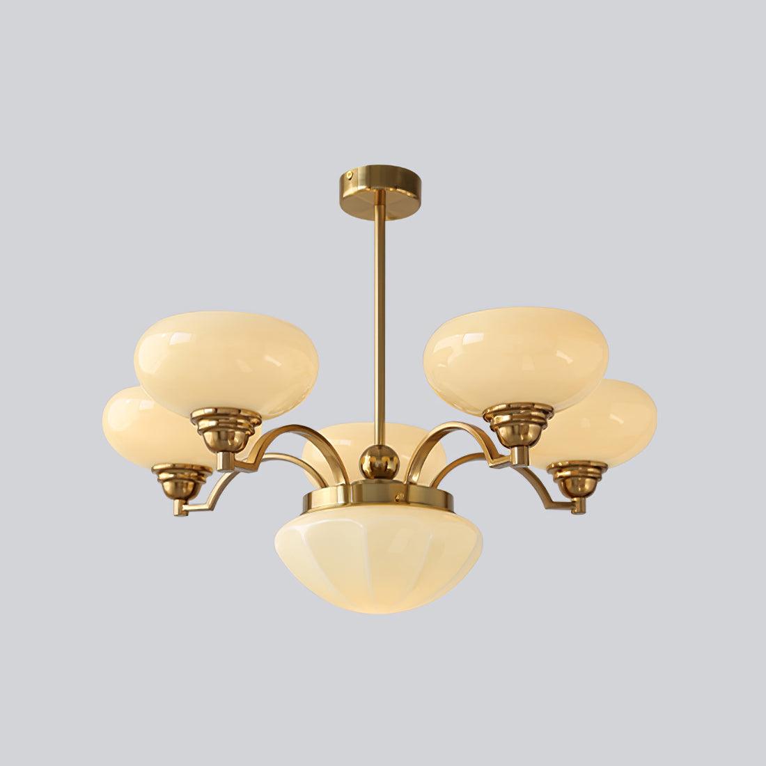 Lustra Lustre Warre Nickel Satiné Verre Fer - Neutralighting
