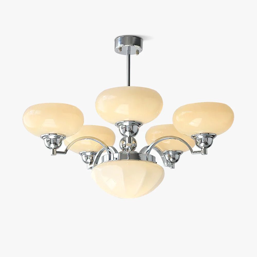 Lustra Lustre Warre Nickel Satiné Verre Fer - Neutralighting