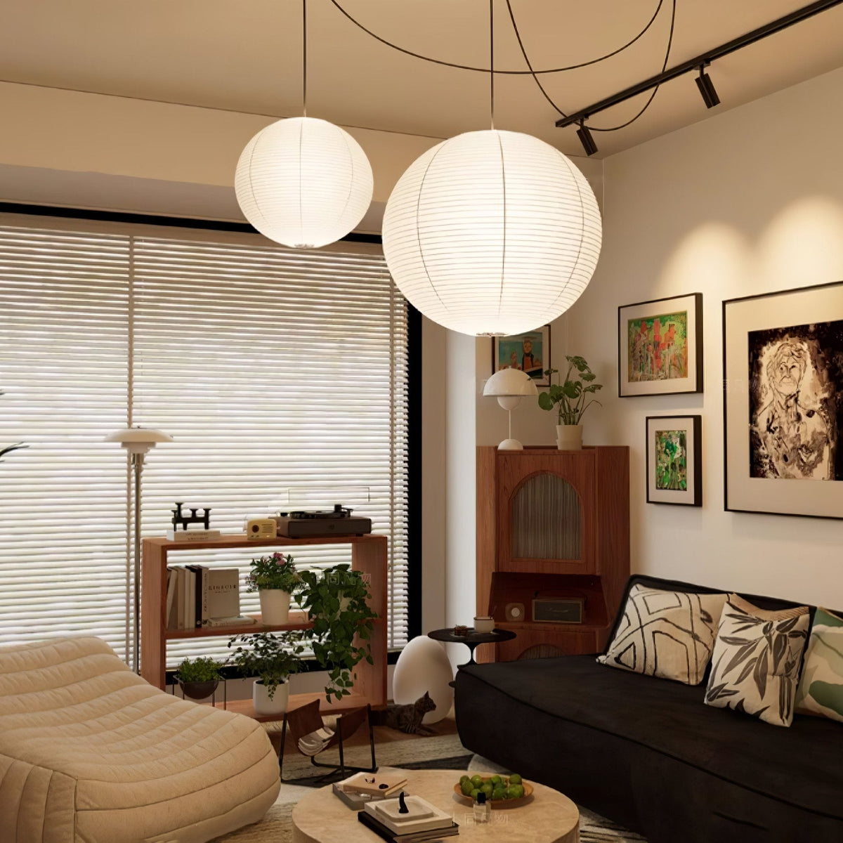 Lustra Suspension Lampe Lanternes en Papier - Neutralighting