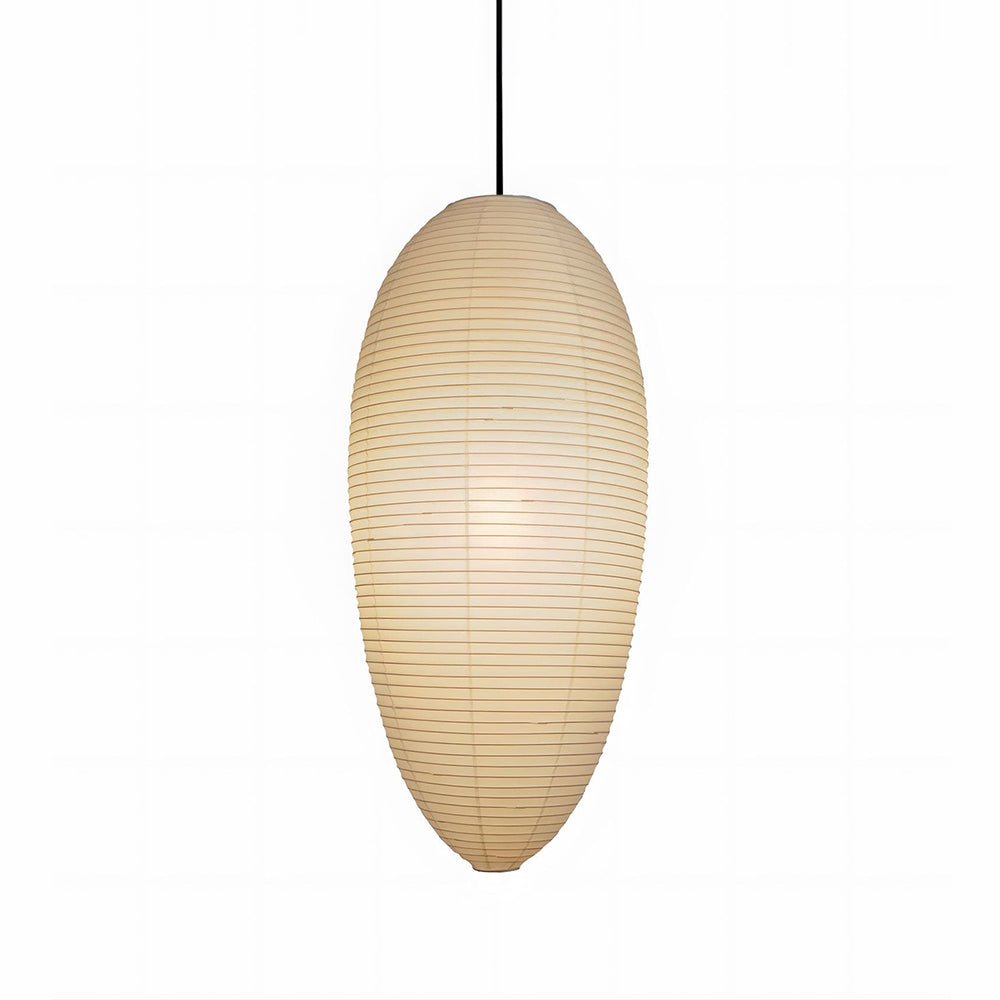 Myraean Moderne Minimaliste Wabi Châtaignier Papier Bambou Pendentif Lampe - Neutralighting