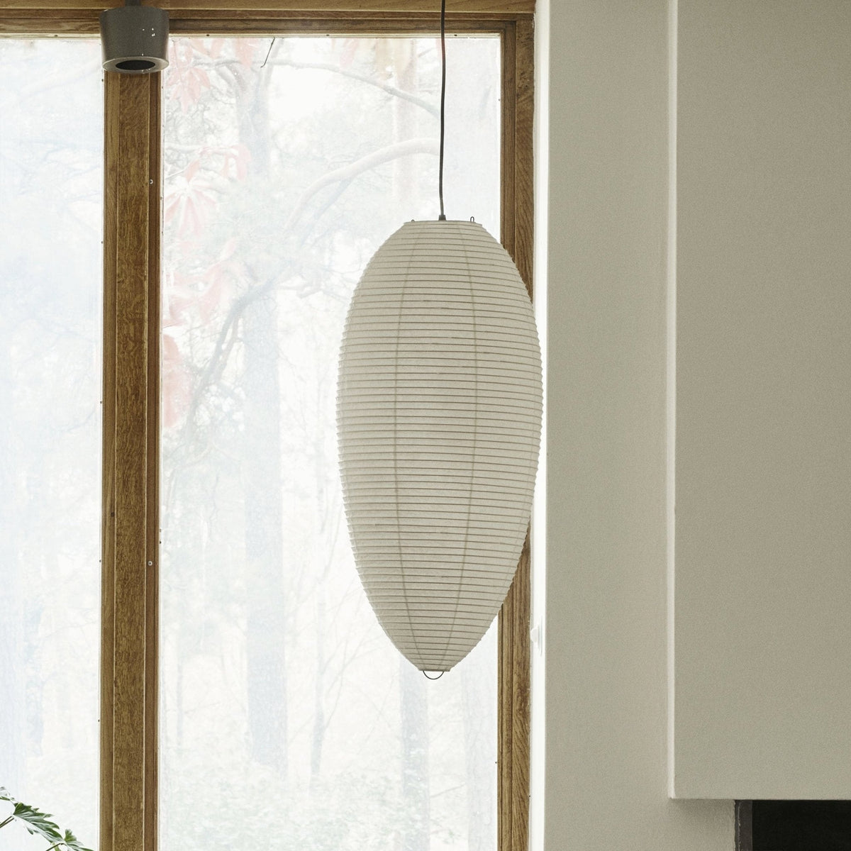 Myraean Moderne Minimaliste Wabi Châtaignier Papier Bambou Pendentif Lampe - Neutralighting