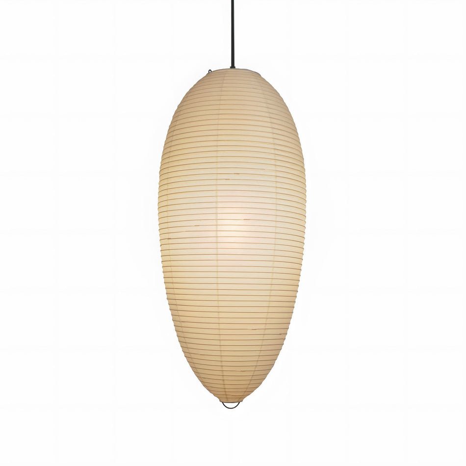 Myraean Moderne Minimaliste Wabi Châtaignier Papier Bambou Pendentif Lampe - Neutralighting