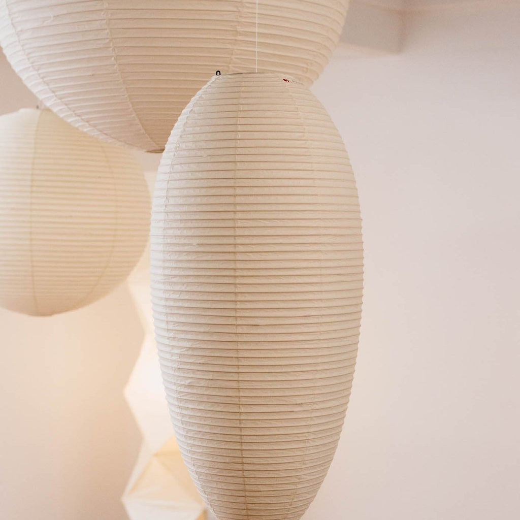 Myraean Moderne Minimaliste Wabi Châtaignier Papier Bambou Pendentif Lampe - Neutralighting
