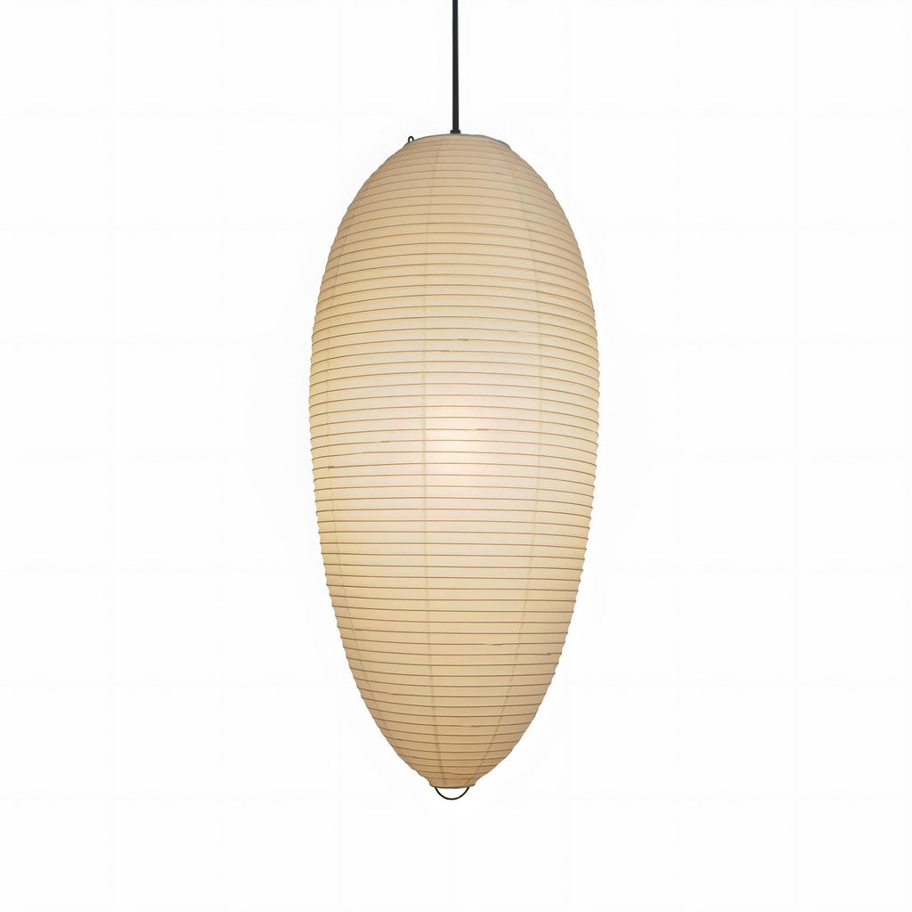 Myraean Moderne Minimaliste Wabi Châtaignier Papier Bambou Pendentif Lampe - Neutralighting