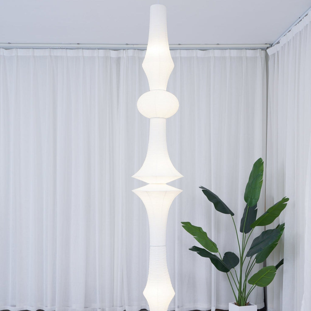 Faye Suspension Sculpturale Verticale en Papier - Neutralighting