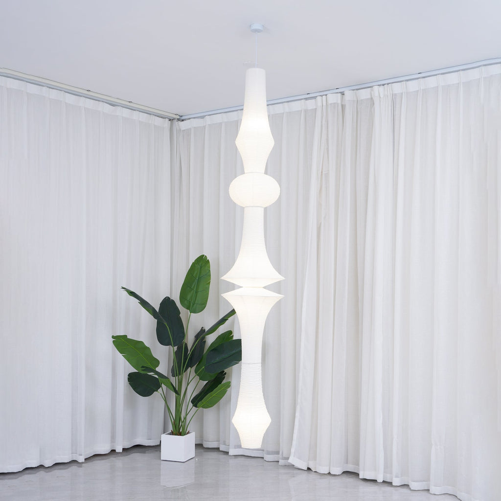 Faye Suspension Sculpturale Verticale en Papier - Neutralighting