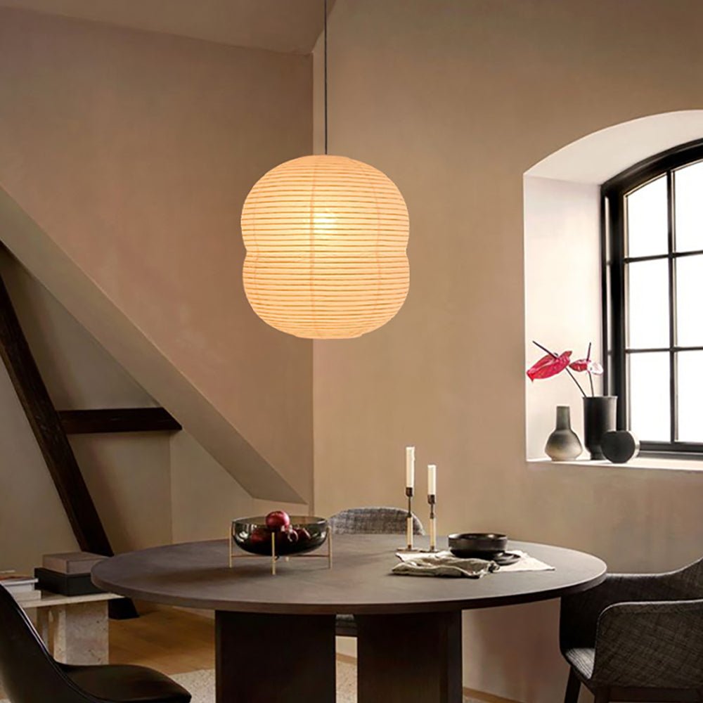 Olive Suspension minimaliste en papier de riz - Neutralighting