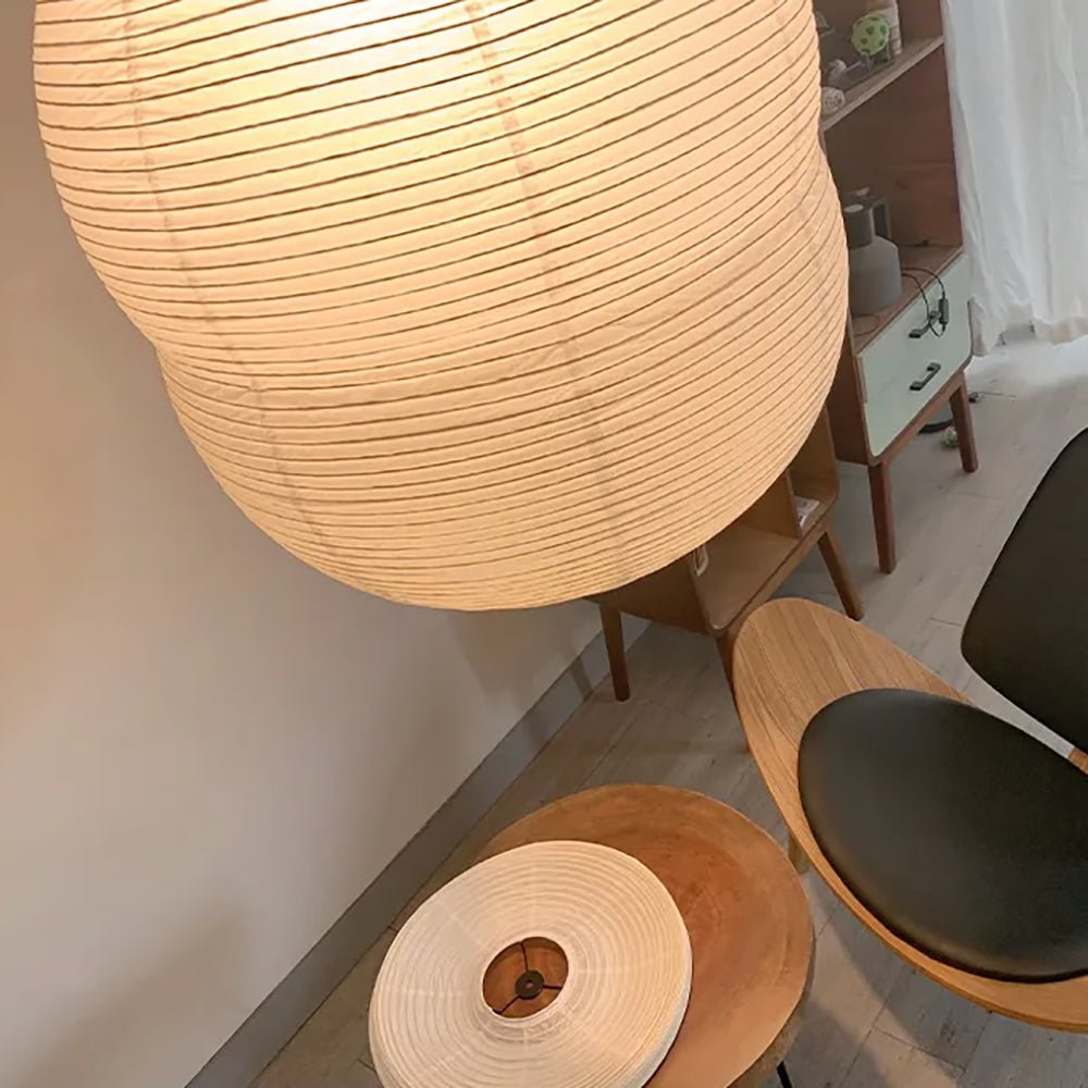 Olive Suspension minimaliste en papier de riz - Neutralighting