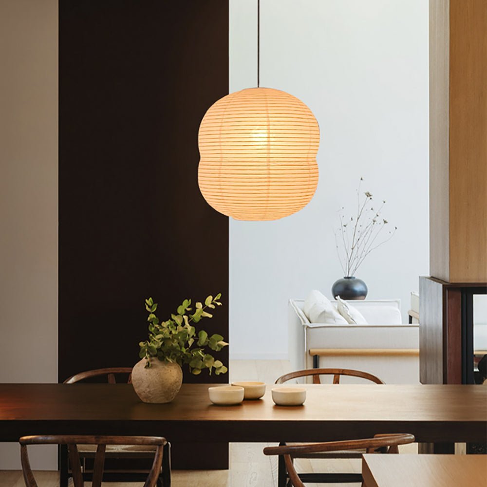 Olive Suspension minimaliste en papier de riz - Neutralighting