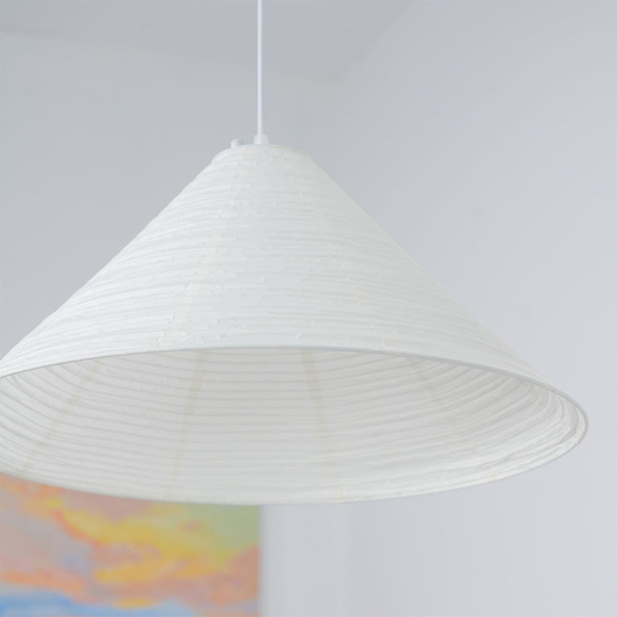 Conic Suspension Lampe Pyramidale en Papier - Neutralighting